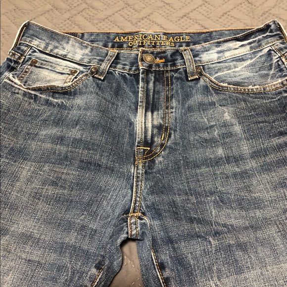 AMERICAN EAGLE MEN’s JEANS!32x34 ORIGINALSTRAIGHT.STYLISH LIKE NEW!☆ - Picture 5 of 9